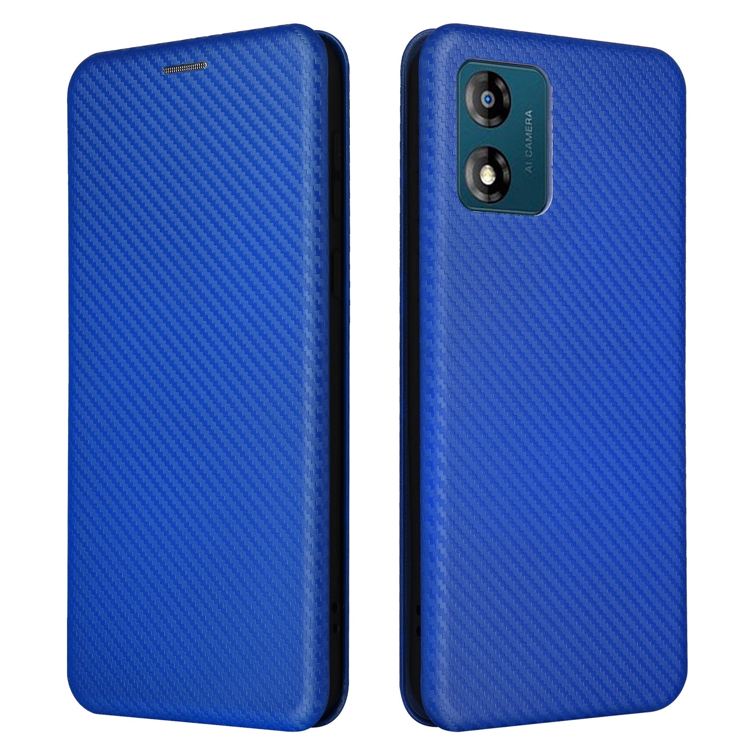 For Motorola Moto E13 4G Phone Case with Card Holder Carbon Fiber Texture Leather Protective Cover Stand For Motorola Moto E13 4G Phone Case with Card Holder Carbon Fiber Texture Leather Protective Cover Stand